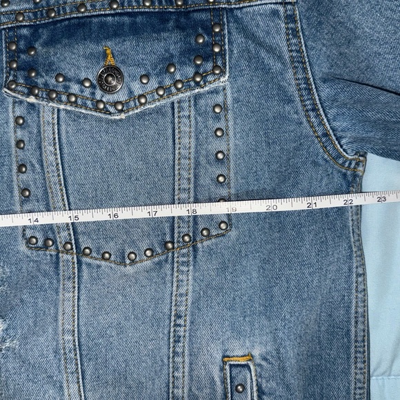Free People Light Blue Denim Jacket NEVER WORN - Picture 6 of 10